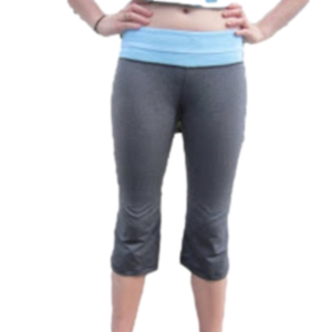 ☃️Lululemon Groove Crops in Coal/Surge Wee Stripe